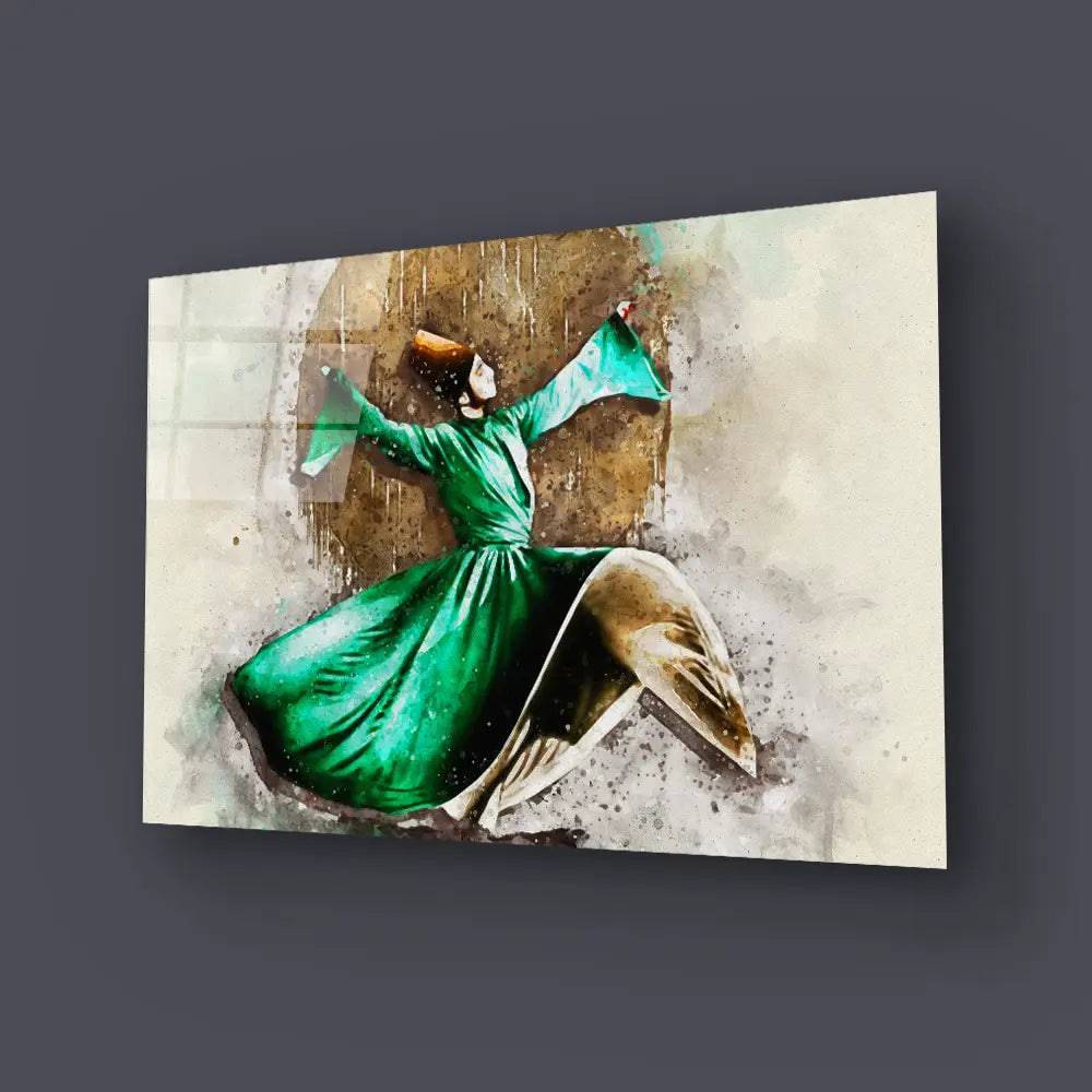 Ramadan Religious Dances Glass Wall Art - CreoGlass E-Shop