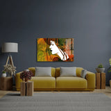 Sketched Beautiful Girl Face Profile Glass Wall Art - CreoGlass E-Shop