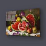 Still Life With Watermelon Glass Wall Art - CreoGlass E-Shop