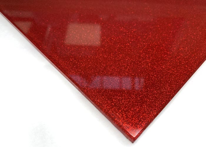 Red 100% Fine Sparkle Sample