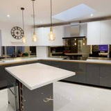 Bronze Toughened Mirror Splashback - CreoGlass E-Shop