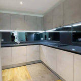 Grey Toughened Mirror Splashback - CreoGlass E-Shop