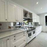 Silver Toughened Mirror Splashback - CreoGlass E-Shop