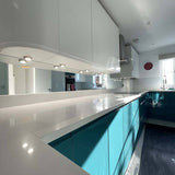 Silver Toughened Mirror Splashback - CreoGlass E-Shop