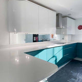 Silver Toughened Mirror Splashback - CreoGlass E-Shop