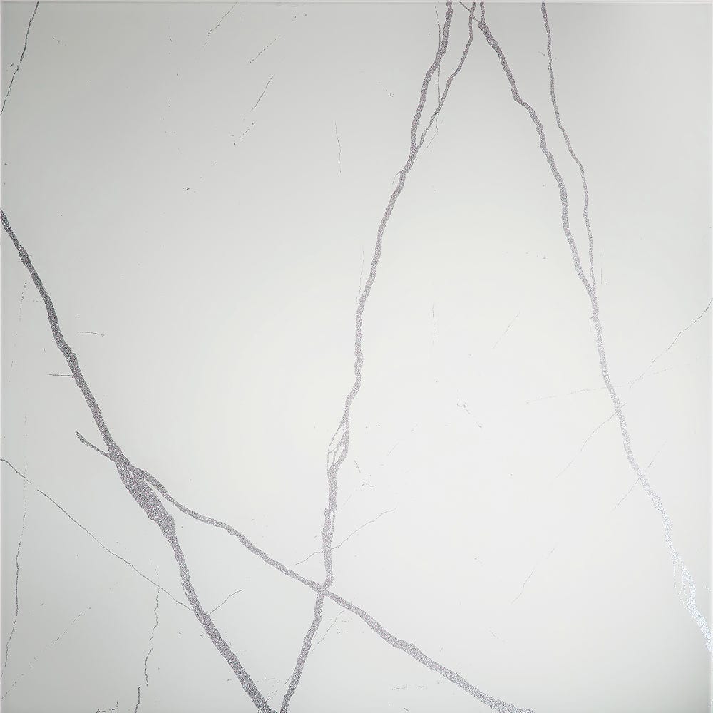 Silver - White Calacatta Splashback