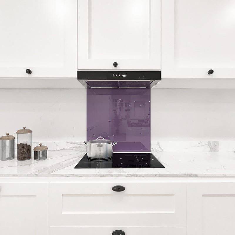 Violet Colour Glass Splashback