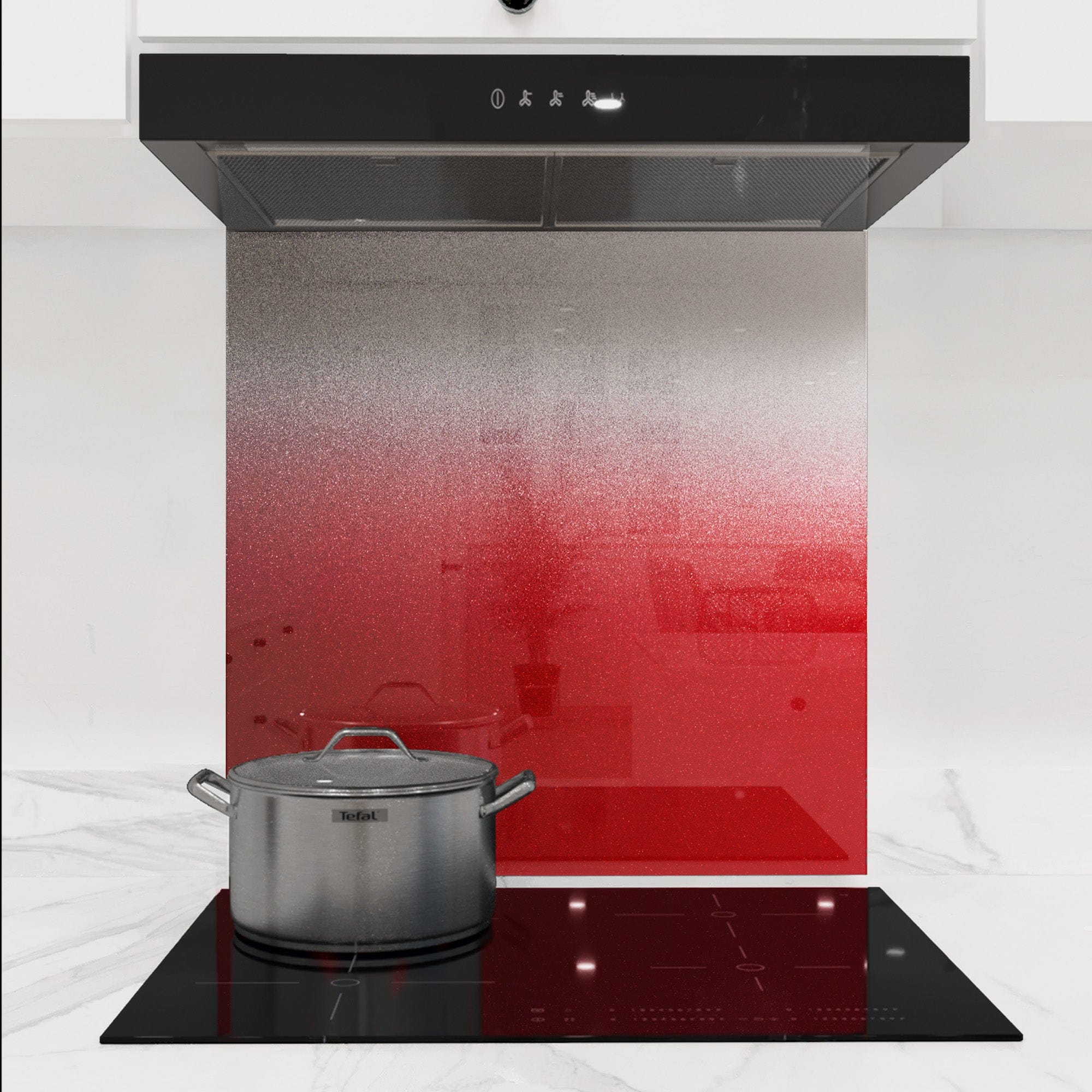 Red to White- Gradient - Splashback