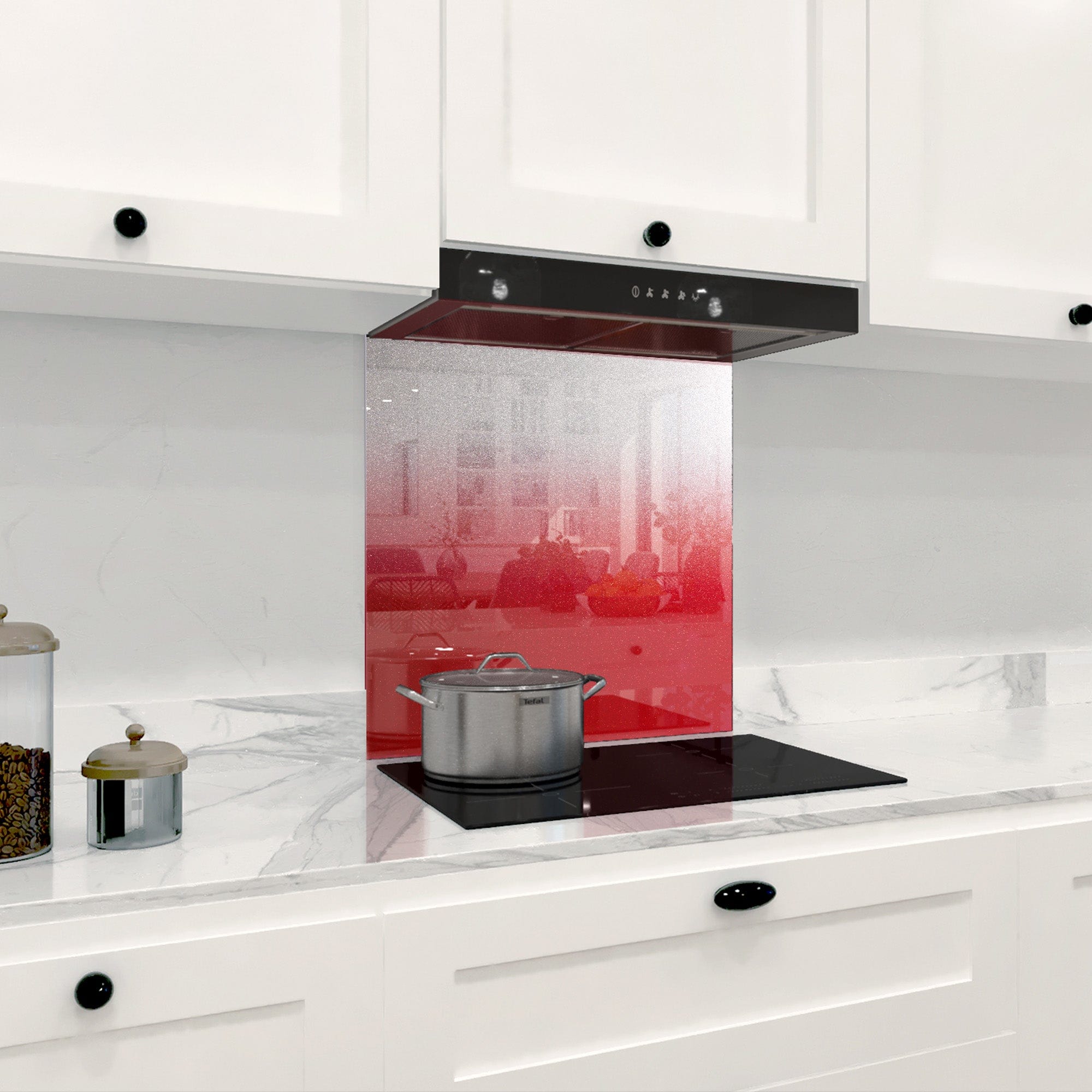 Red to White- Gradient - Splashback