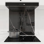 Silver - Black Calacatta Splashback