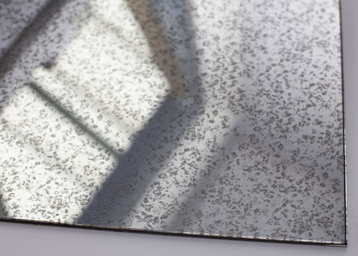 Antique Toughened Mirror - Silver - Sample - 2