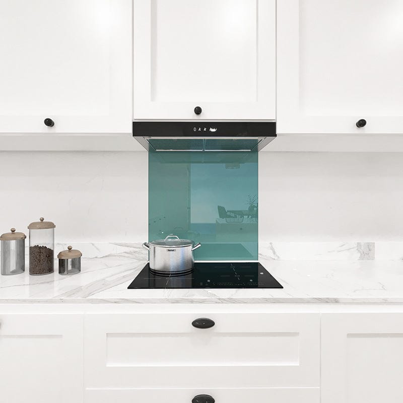 Blue Jade Colour Glass Splashback