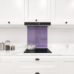 Blue Lilac Colour Glass Splashback