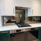 Antique Toughened Mirror - Bronze - splashback - 8 - CreoGlass E-Shop