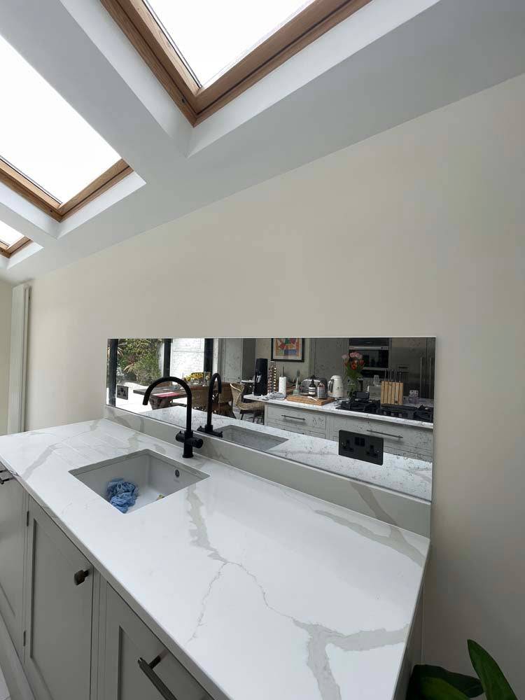 Antique Toughened Mirror - Silver - splashback - 6 - CreoGlass E-Shop