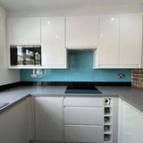 Blue Diamond Colour Glass Splashback - CreoGlass E-Shop