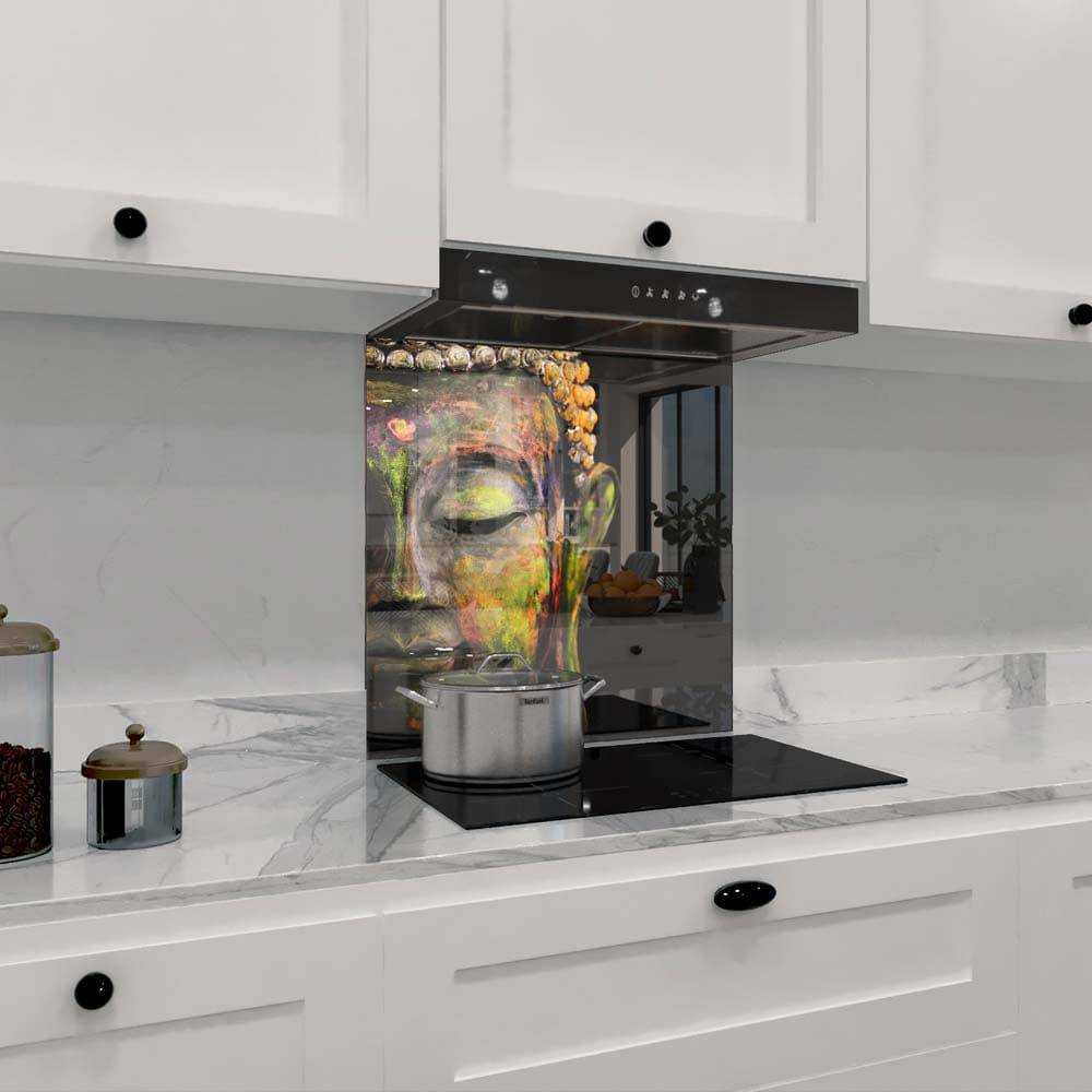 Buddha Spiritual Printed Glass  Splashback - CreoGlass E-Shop