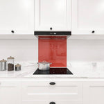 Burnt Orange Colour Glass Splashback - CreoGlass E-Shop