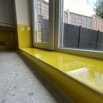 Canary Yellow Colour Glass Splashback - CreoGlass E-Shop