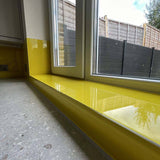 Canary Yellow Colour Glass Splashback - CreoGlass E-Shop