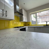 Canary Yellow Colour Glass Splashback - CreoGlass E-Shop