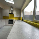 Canary Yellow Colour Glass Splashback - CreoGlass E-Shop