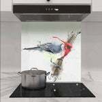 Cardinal Bird Printed Glass  Splashback - CreoGlass E-Shop