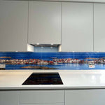 Coastal Homes Printed Landscape Glass Kitchen Splashback - CreoGlass E-Shop