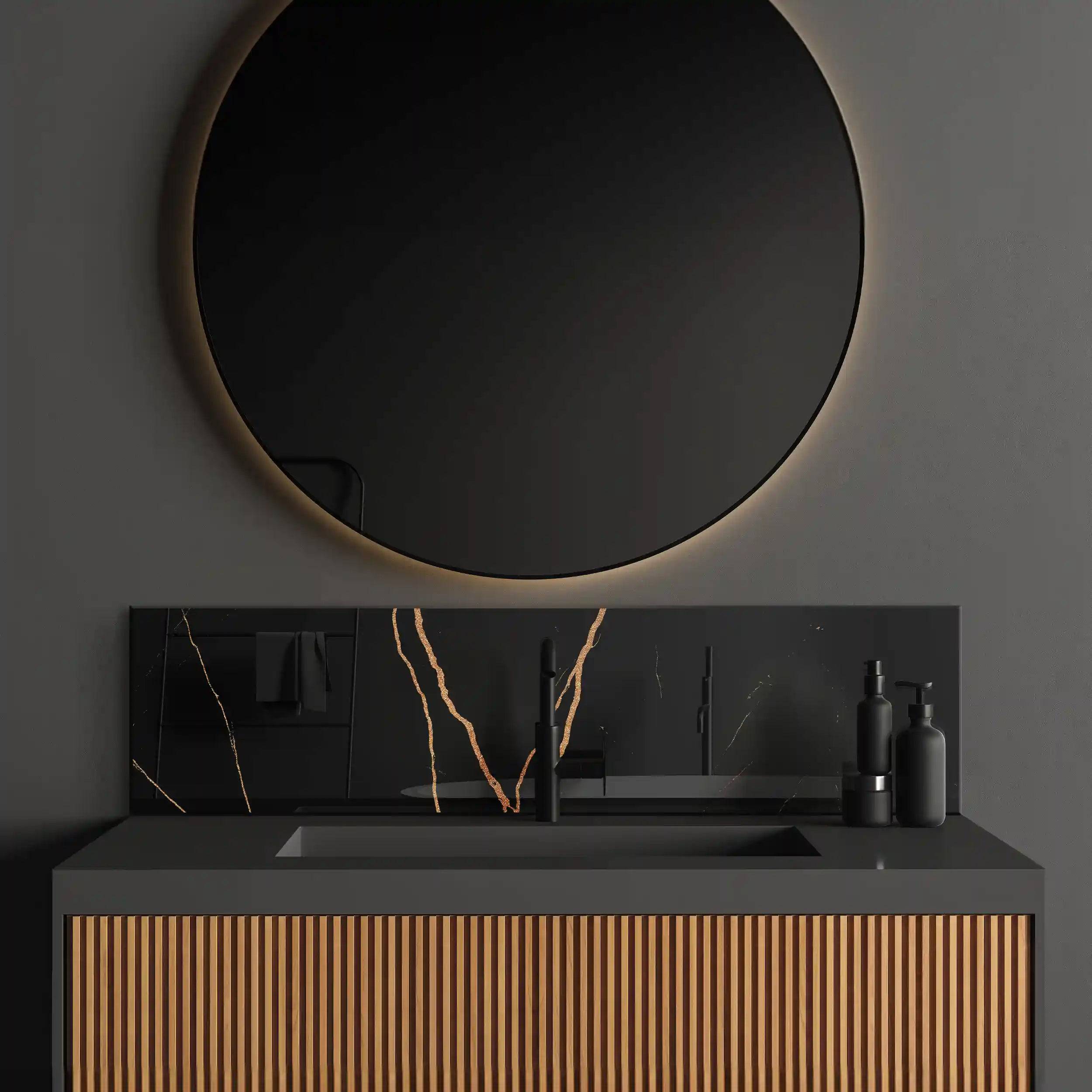 Copper - Black Calacatta Splashback - CreoGlass E-Shop