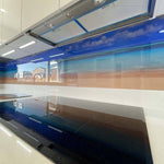 Daylight Beach Printed Landscape Glass Splashback - CreoGlass E-Shop