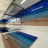 Daylight Beach Printed Landscape Glass Splashback - CreoGlass E-Shop