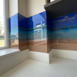 Daylight Beach Printed Landscape Glass Splashback - CreoGlass E-Shop