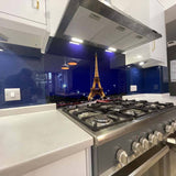 Eiffel Tower Printed Landscape Glass Kitchen Splashback - CreoGlass E-Shop