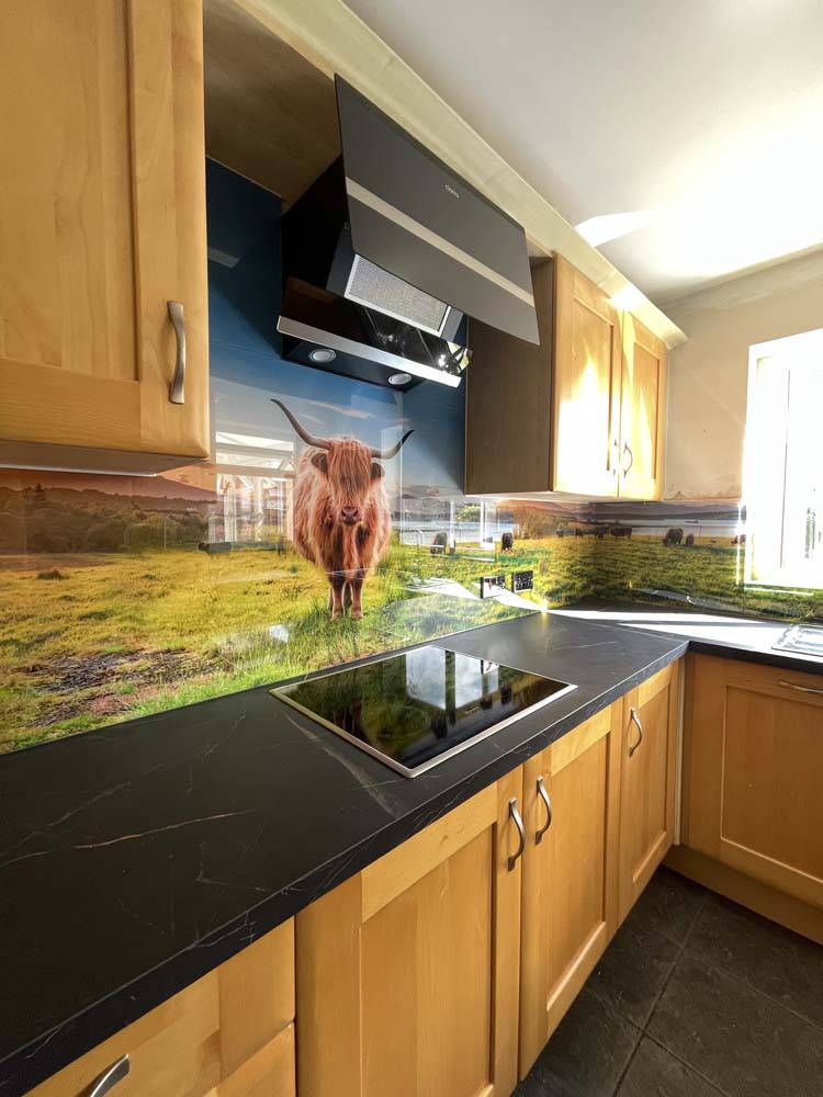 Farmland Animals Printed Glass Kitchen Splashback - CreoGlass E-Shop