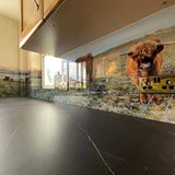 Farmland Animals Printed Glass Kitchen Splashback - CreoGlass E-Shop