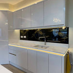 Golden - Black Opera Splashback - CreoGlass E-Shop