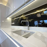 Golden - Black Opera Splashback - CreoGlass E-Shop