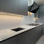 Grey Colour Glass Splashback - CreoGlass E-Shop