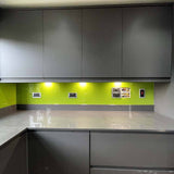 Lime Green Colour Glass Splashback - CreoGlass E-Shop