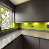 Lime Green Colour Glass Splashback - CreoGlass E-Shop