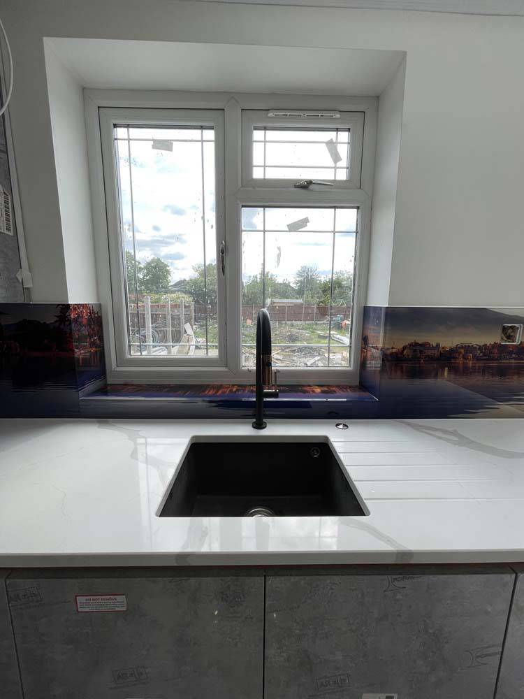 Mount Fuji Printed Landscape Glass Kitchen Splashback - CreoGlass E-Shop