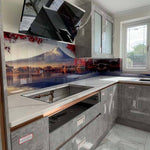 Mount Fuji Printed Landscape Glass Kitchen Splashback - CreoGlass E-Shop
