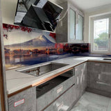 Mount Fuji Printed Landscape Glass Kitchen Splashback - CreoGlass E-Shop