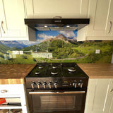 Mountains Printed Landscape Glass Kitchen Splashback - CreoGlass E-Shop