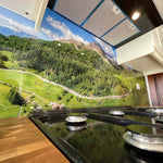 Mountains Printed Landscape Glass Kitchen Splashback - CreoGlass E-Shop
