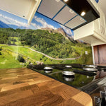 Mountains Printed Landscape Glass Kitchen Splashback - CreoGlass E-Shop