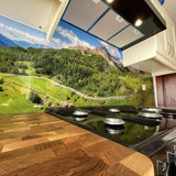 Mountains Printed Landscape Glass Kitchen Splashback - CreoGlass E-Shop