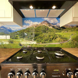 Mountains Printed Landscape Glass Kitchen Splashback - CreoGlass E-Shop
