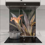 Orange Lily Printed Glass  Splashback - CreoGlass E-Shop