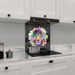 Paint Splash Lion Printed Glass  Splashback - CreoGlass E-Shop